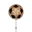 Good&Mojo Wandlamp Andros dia. 45cm zwart/naturel/wit
