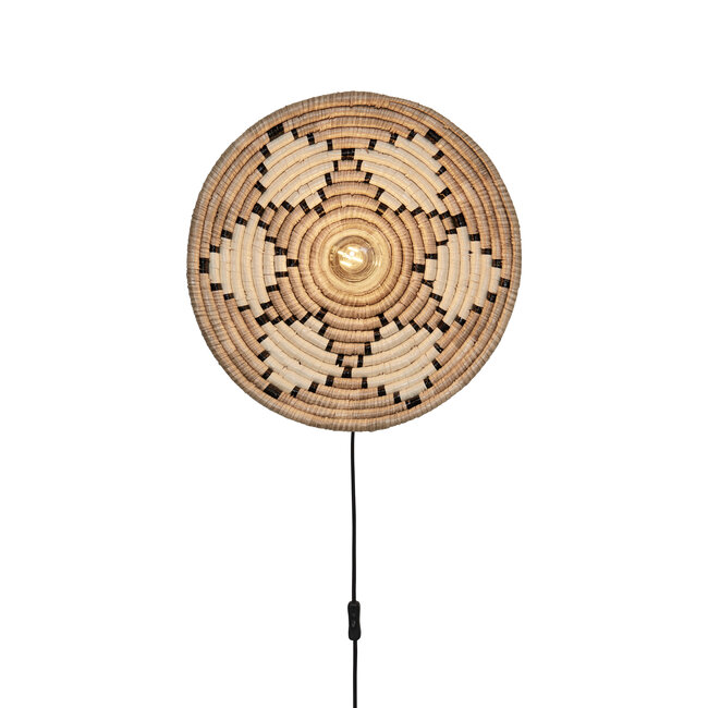 Good&Mojo Wandlamp Andros dia. 45cm naturel/wit