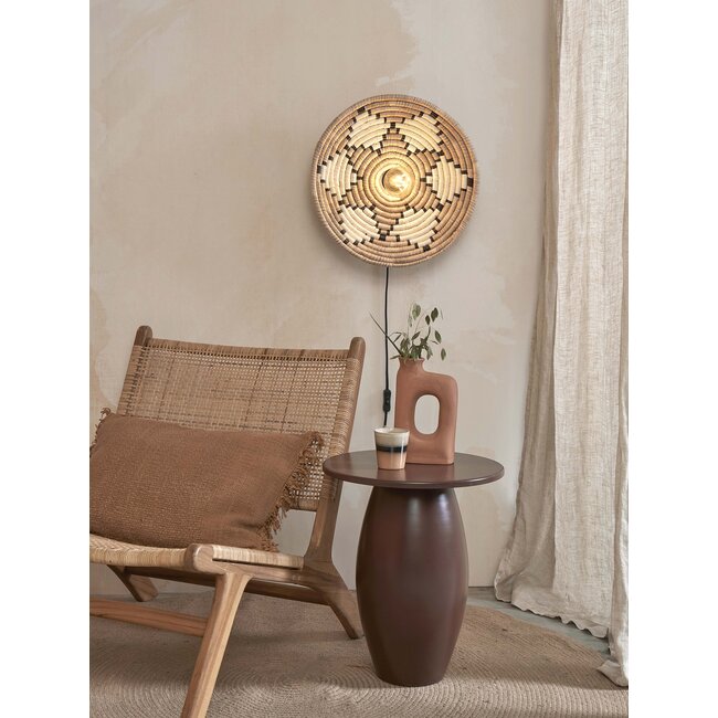 Good&Mojo Wandlamp Andros dia. 45cm naturel/wit
