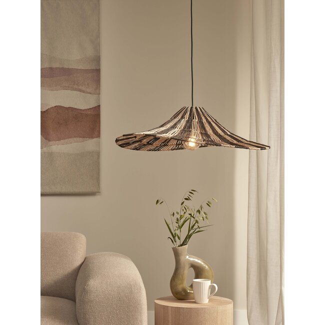 Good&Mojo Hanglamp Cuzco dia.65cm zwart/naturel