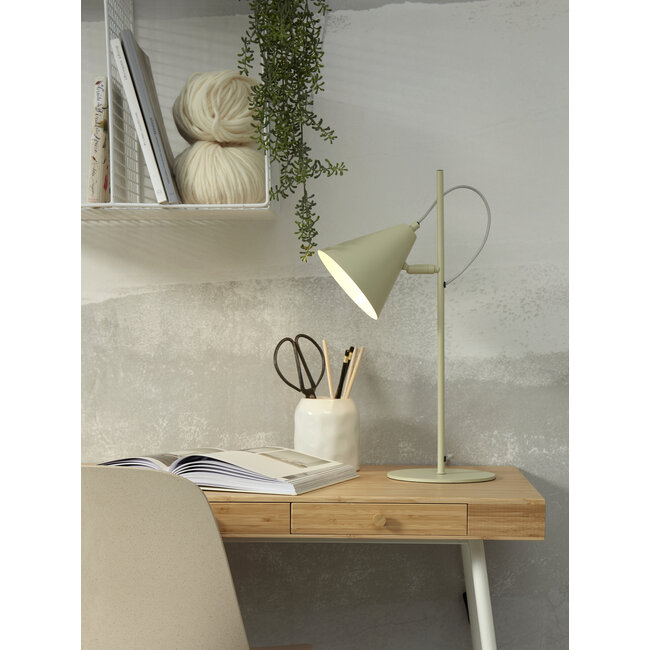 it's about RoMi Tafellamp Lisbon puntkap zacht groen