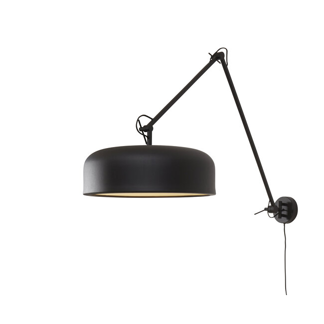 it's about RoMi Wandlamp ijzer Marseille zwart