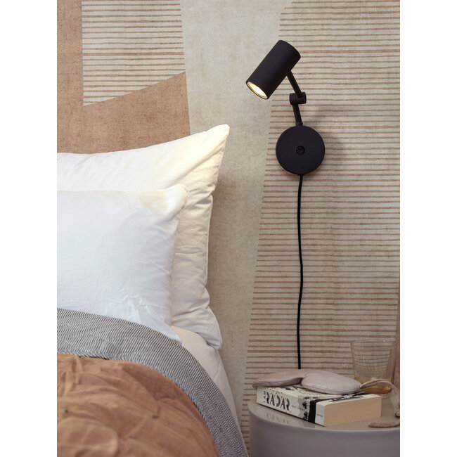 it's about RoMi Wandlamp ijzer Montreux zwart