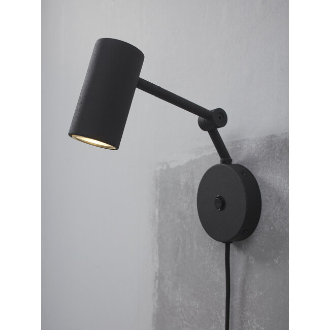 it's about RoMi Wandlamp ijzer Montreux zwart