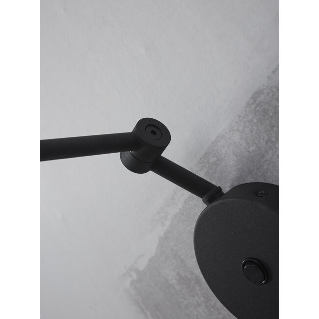 it's about RoMi Wandlamp ijzer Montreux zwart