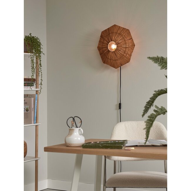 it's about RoMi Wandlamp Panama dia. 45cm bruin