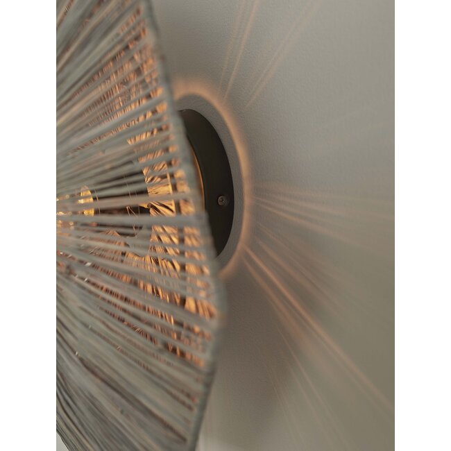 it's about RoMi Wandlamp Panama dia. 45cm donkergrijs