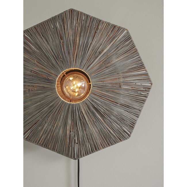 it's about RoMi Wandlamp Panama dia. 45cm donkergrijs