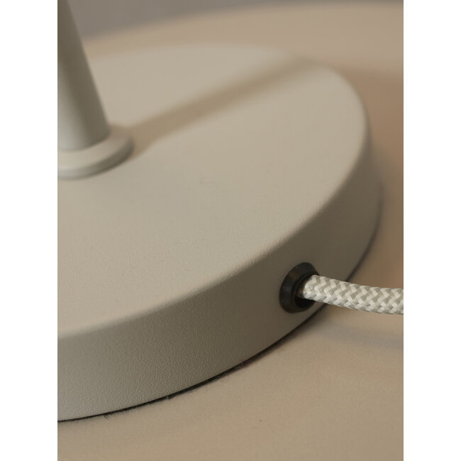 it's about RoMi Tafellamp ijzer Porto L lichtgrijs