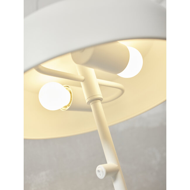 it's about RoMi Tafellamp ijzer Porto L wit