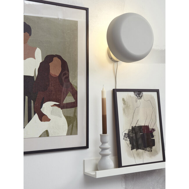 it's about RoMi Wandlamp ijzer Porto lichtgrijs