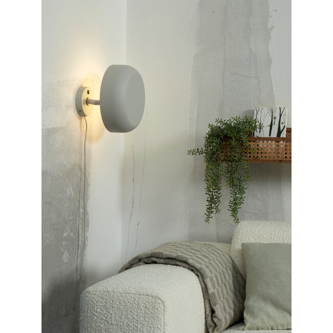 it's about RoMi Wandlamp ijzer Porto lichtgrijs
