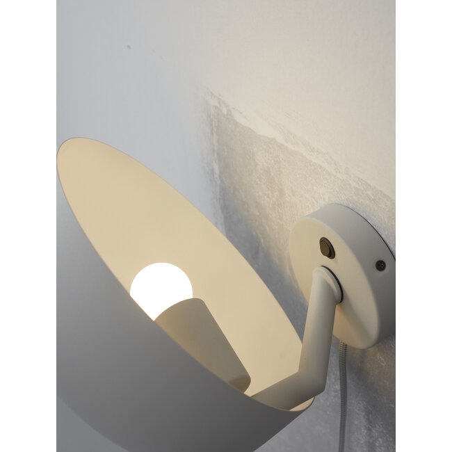 it's about RoMi Wandlamp ijzer Porto lichtgrijs