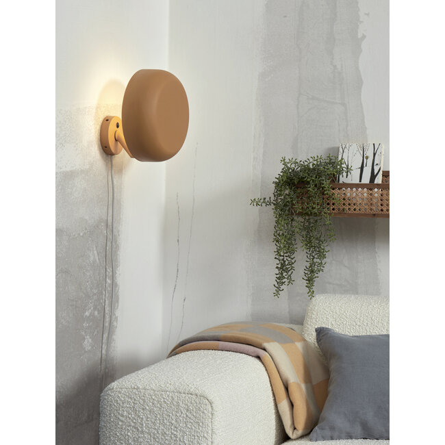 it's about RoMi Wandlamp ijzer Porto mosterd