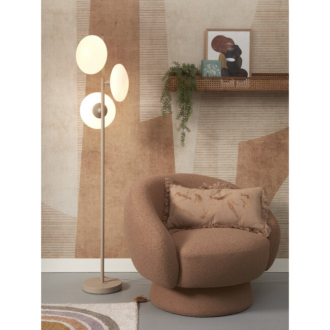 it's about RoMi Vloerlamp Sapporo 3-schijf wit/zand