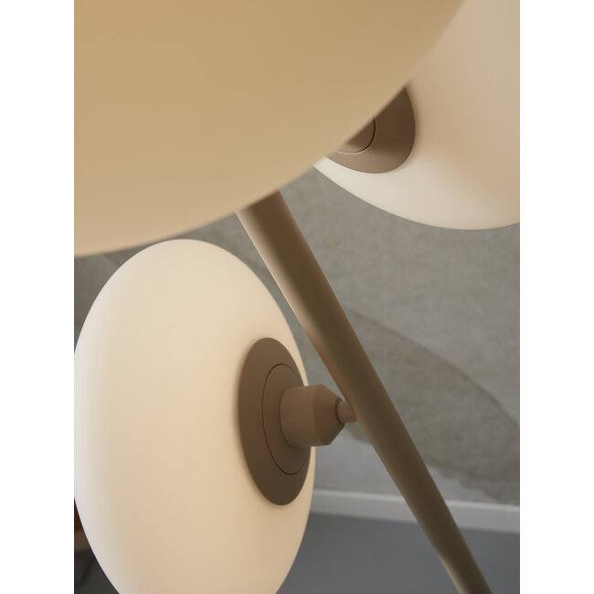 it's about RoMi Vloerlamp Sapporo 3-schijf wit/zand