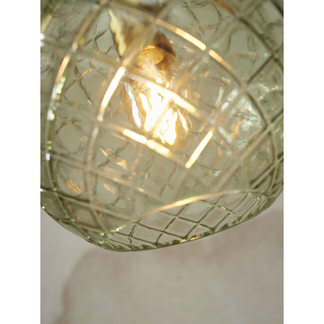 it's about RoMi Hanglamp glas Venice bol groen
