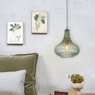 it's about RoMi Hanglamp glas Venice druppel groen