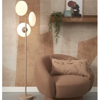 it's about RoMi Vloerlamp Sapporo 3-schijf wit/zand