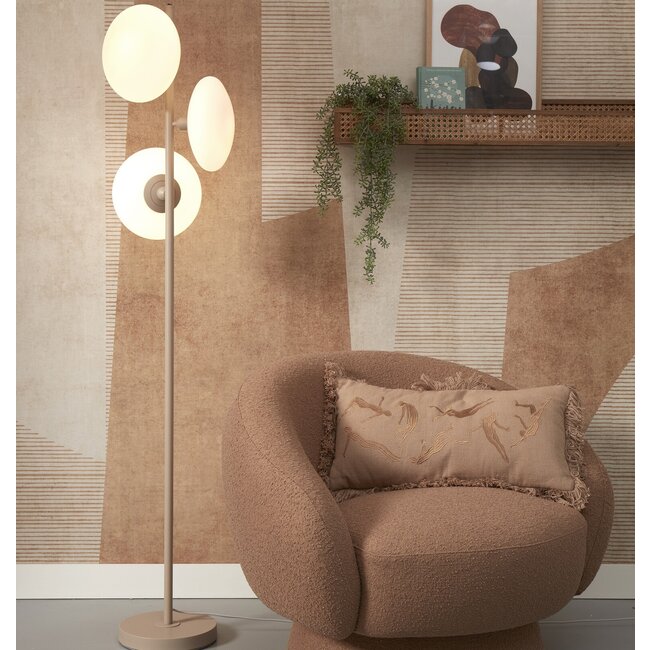 it's about RoMi Vloerlamp Sapporo 3-schijf wit/zand