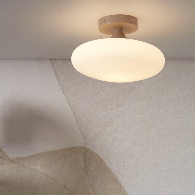 it's about RoMi Plafonniere Sapporo glas wit/zand S