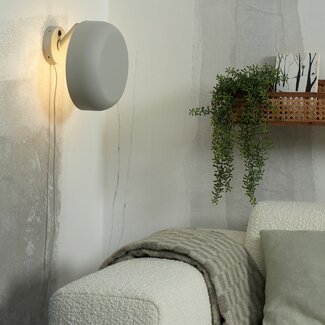 it's about RoMi Wandlamp ijzer Porto lichtgrijs