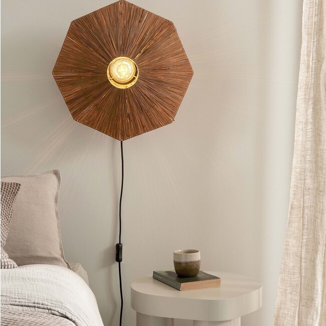 it's about RoMi Wandlamp Panama dia. 45cm bruin