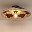 Good&Mojo Plafonniere Andros dia. 45cm zwart/naturel/wit
