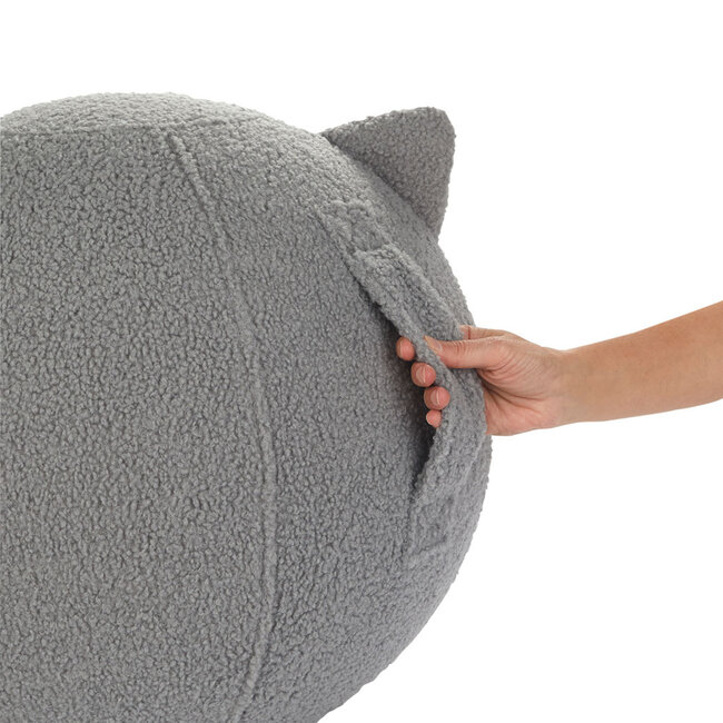 Balvi Poef Kitty grijs polyester