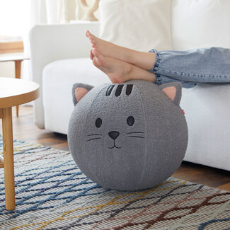 Balvi Poef Kitty grijs polyester