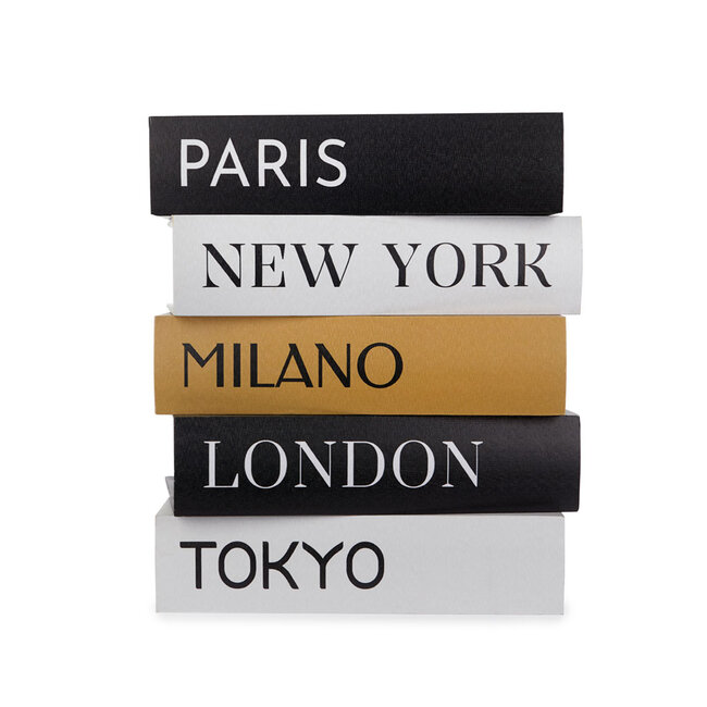 Balvi Bijzettafel Metropolitan Book Stack wood