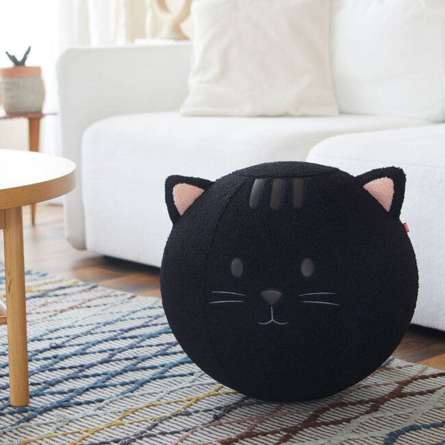 Balvi Poef Kitty zwart polyester