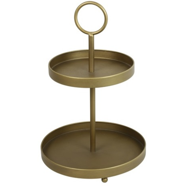 Countryfield Etagere Bonamy S goud rond