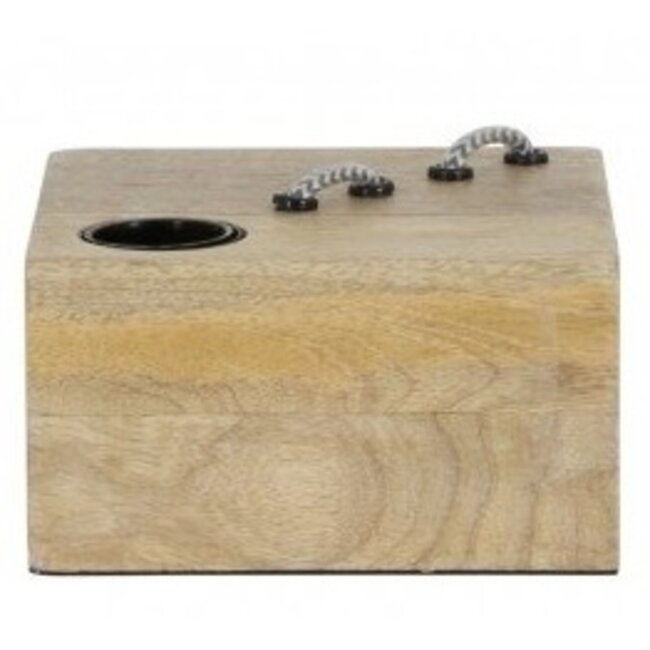 Light en Living Tafellamp 20x9x9 cm RINCA hout naturel