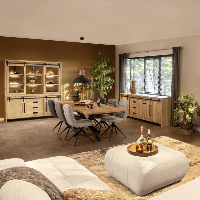 WoonMax Dressoir Cottage Natur 180 cm