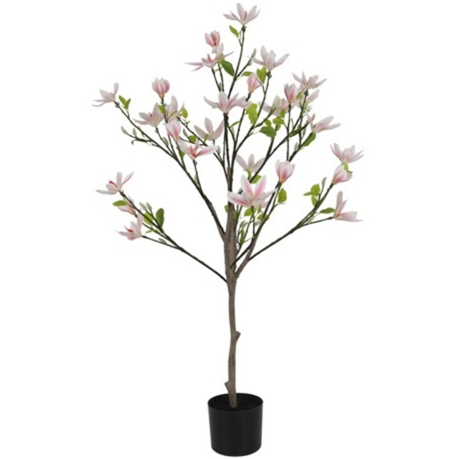 Countryfield Kunstplant Magnolia Loebneri S roze / wit - 120 cm