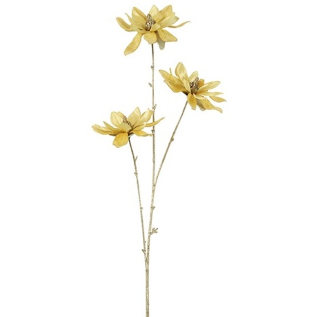 Countryfield Kunsttak Magnolia geel / goud