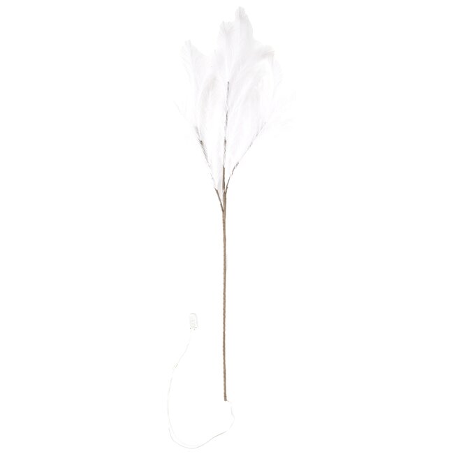 Light en Living Ornament LED 110 cm FEATHER wit