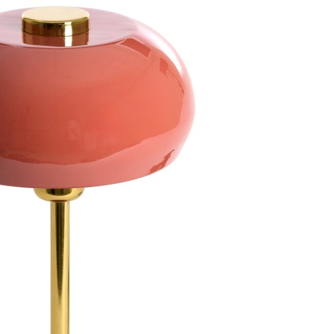 Light en Living Tafellamp Ø22x34 cm SURIN glans koraal+goud