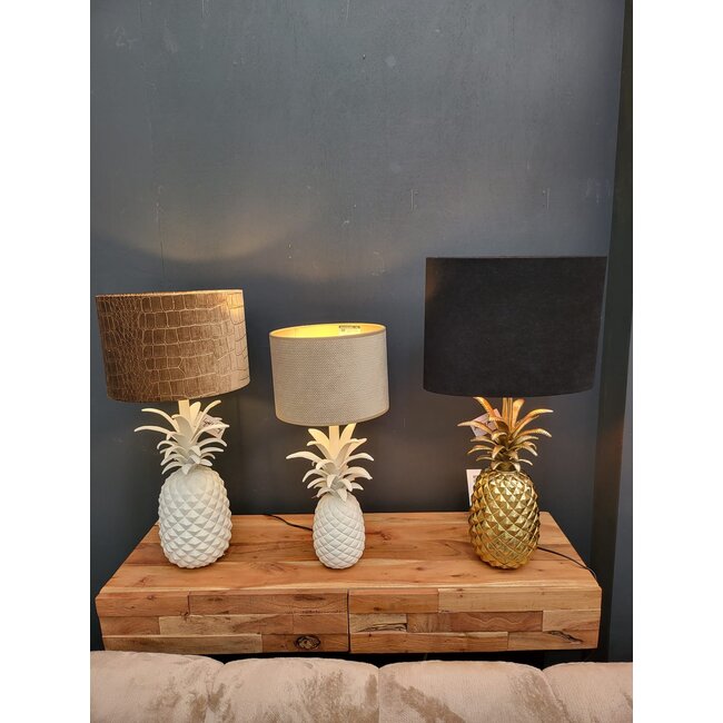 Light en Living Lampvoet 20x19x42 cm PINEAPPLE crème