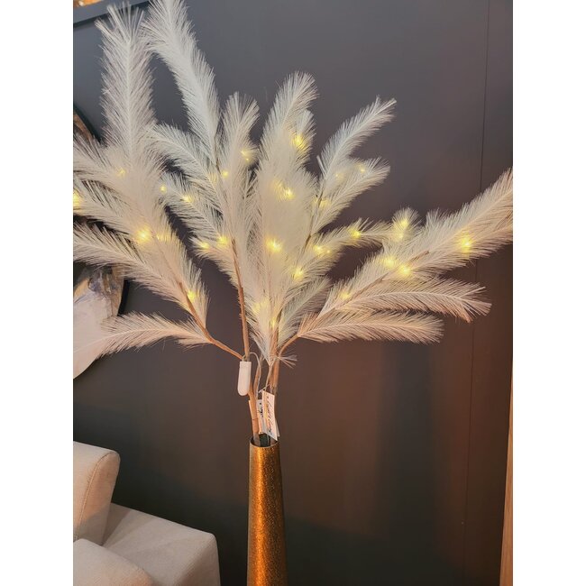 Light en Living Ornament LED 110 cm FEATHER wit