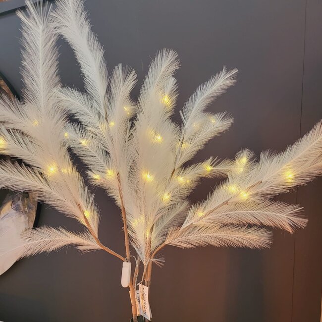 Light & Living Ornament LED 110 cm FEATHER wit