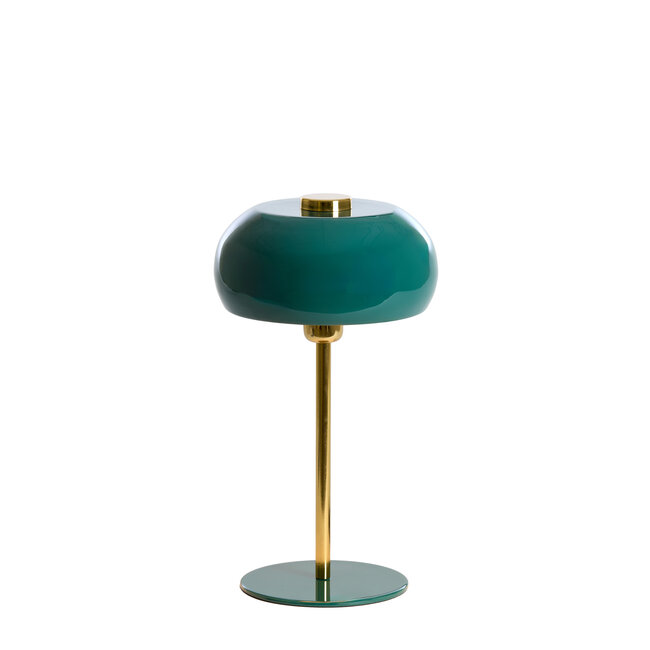Light en Living Tafellamp Ø23x40 cm SURIN glans donker groen+goud