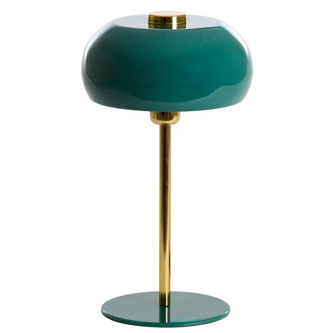 Light en Living Tafellamp Ø23x40 cm SURIN glans donker groen+goud