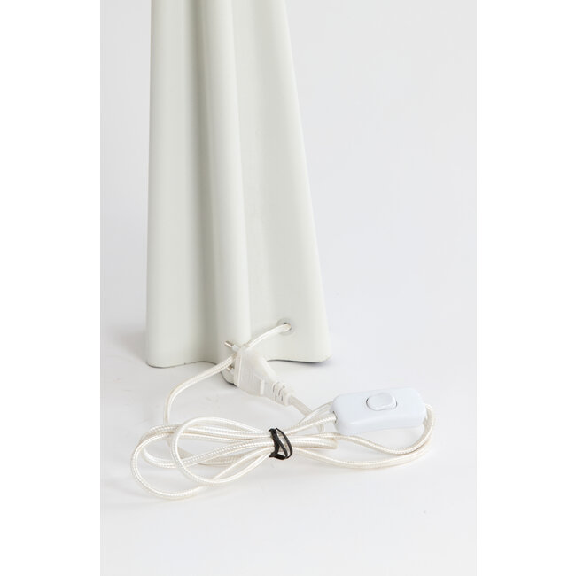 Light en Living Tafellamp Ø38x49 cm CUKAI mat wit