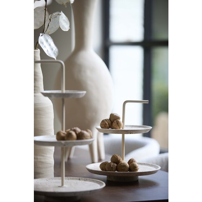 Light en Living Etagere 3 laags Caglio travertine sand+creme