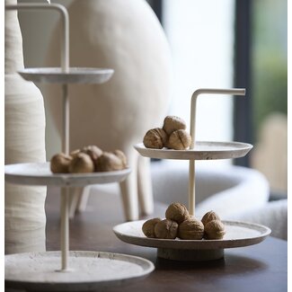 Light en Living Etagere 3 laags Caglio travertine sand+creme