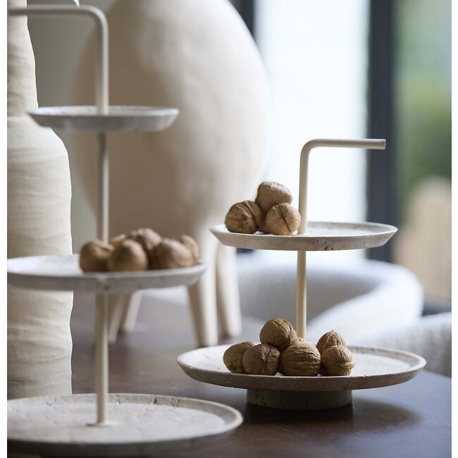 Light en Living Etagere 3 laags Caglio travertine sand+creme