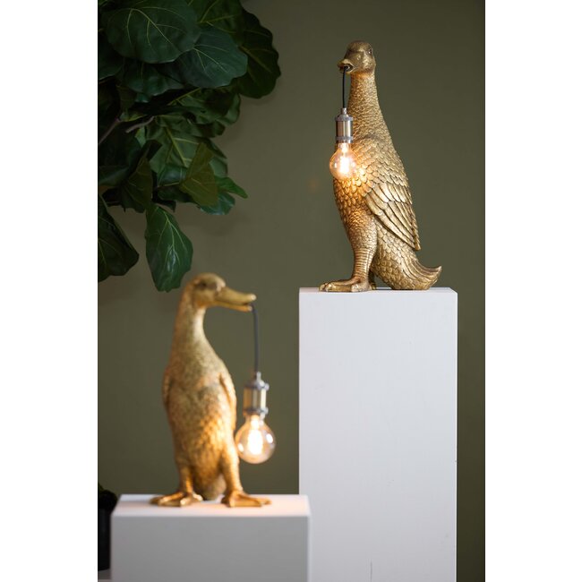 Light en Living Tafellamp 32x31x65 cm DUCK antiek brons