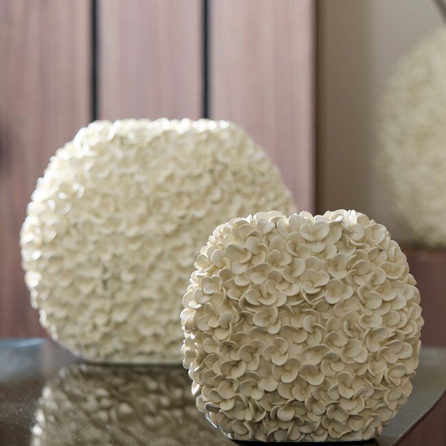 Light en Living Vaas 44x20,5x38,5 cm PHYLIA crème